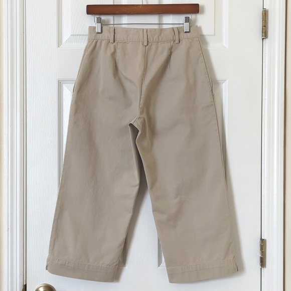 Ralph Lauren Sport Y2K Vintage High Waist Straight Leg Chino Capri Pants Beige 6 - Picture 5 of 15